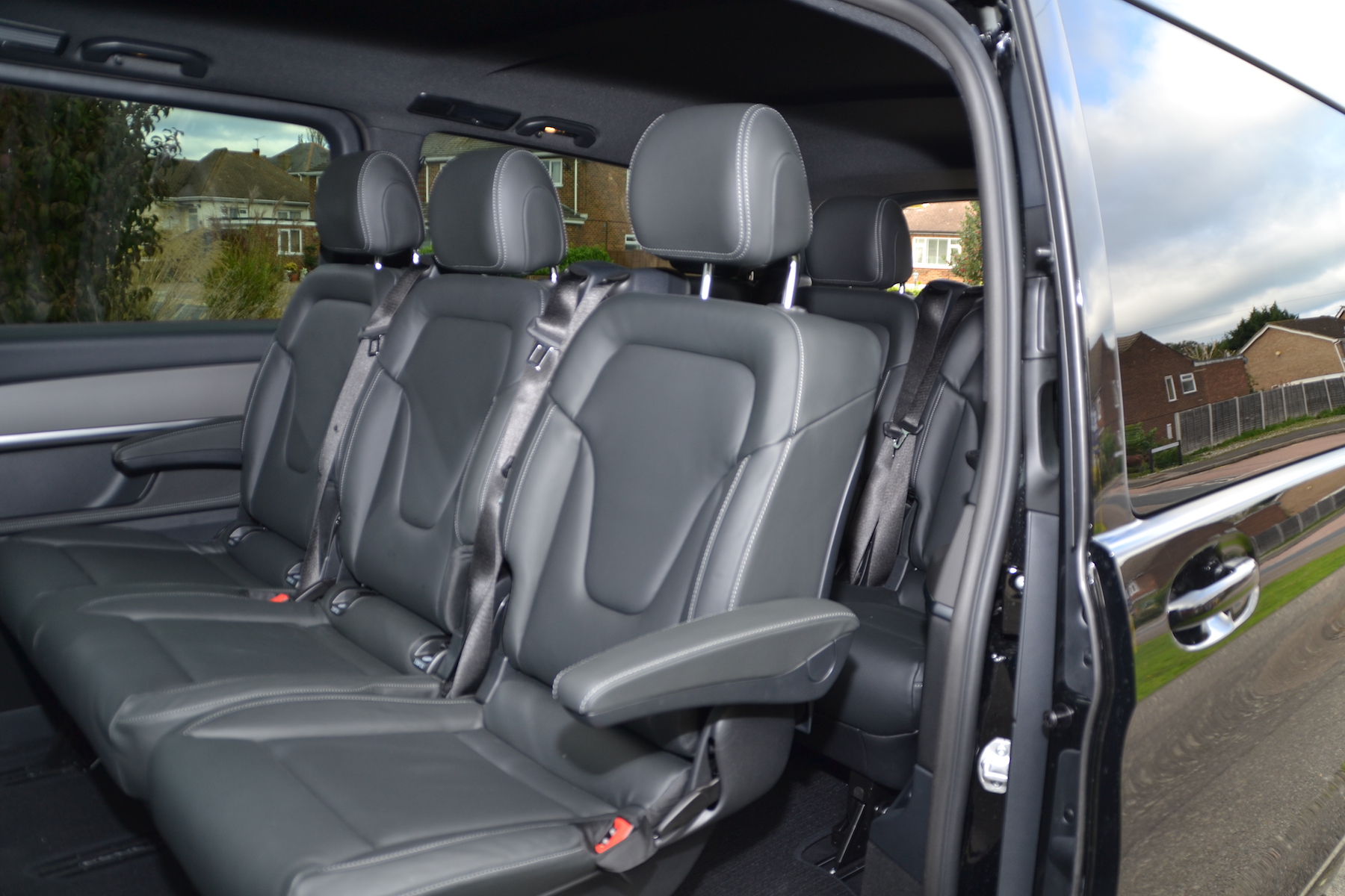 Seven Leather Upholstered Seats and masses of luggage space
